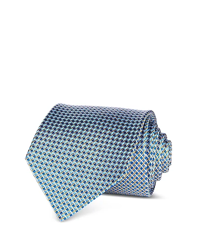 The Men's Store at Bloomingdale's Woven Geometric Silk Tie - Exclusive