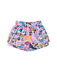 Iscream Girls' Corey Paige Game Zone Plush Shorts - Little Kid, Big Kid