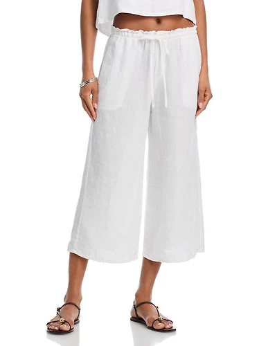Cropped Wide Leg Pants