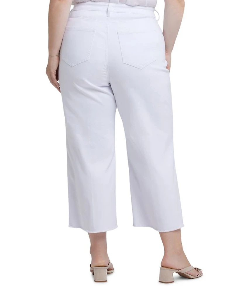Coco Relaxed Wide Leg Crop Jeans Optic White