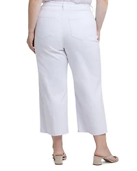 Coco Relaxed Wide Leg Crop Jeans Optic White