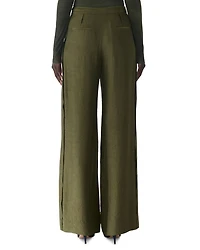 Crinkled Satin Trousers