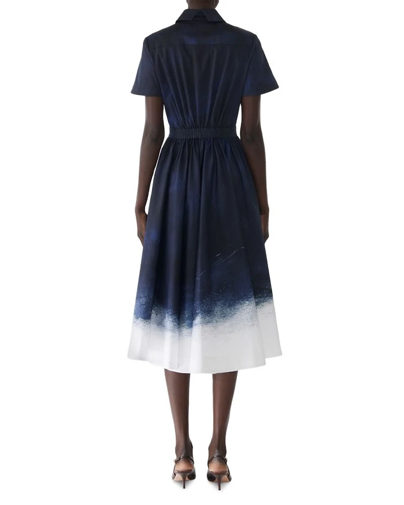 Brushed Canvas Printed Dress