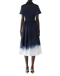 Brushed Canvas Printed Dress