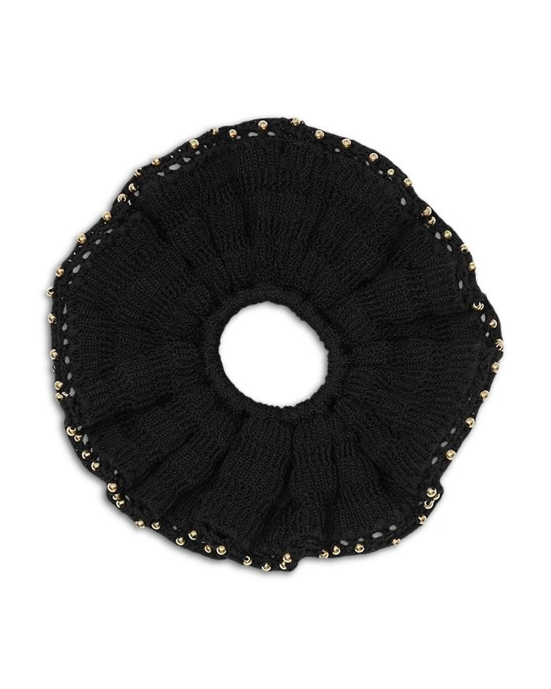 Beaded Crochet Scrunchie