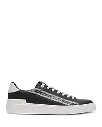 Men's B-Court Chain Logo Lace Up Sneakers