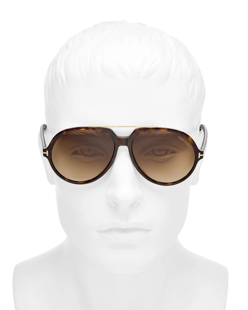 Aalto Aviator Sunglasses, 59mm