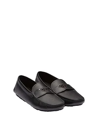 Men's Saffiano Leather Driver Loafers