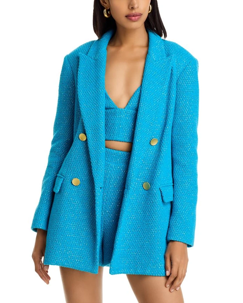 Riva Knit Double Breasted Blazer