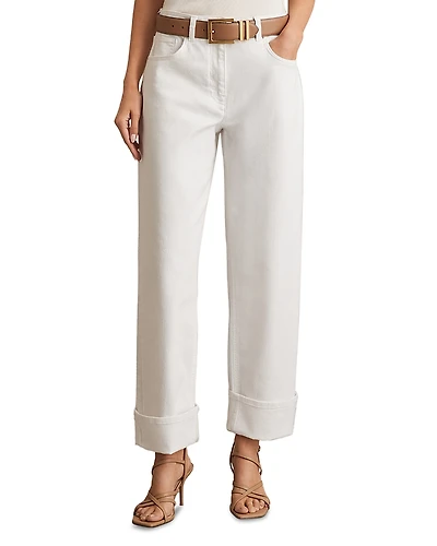 Reiss Petites Belinda High Rise Straight Jeans