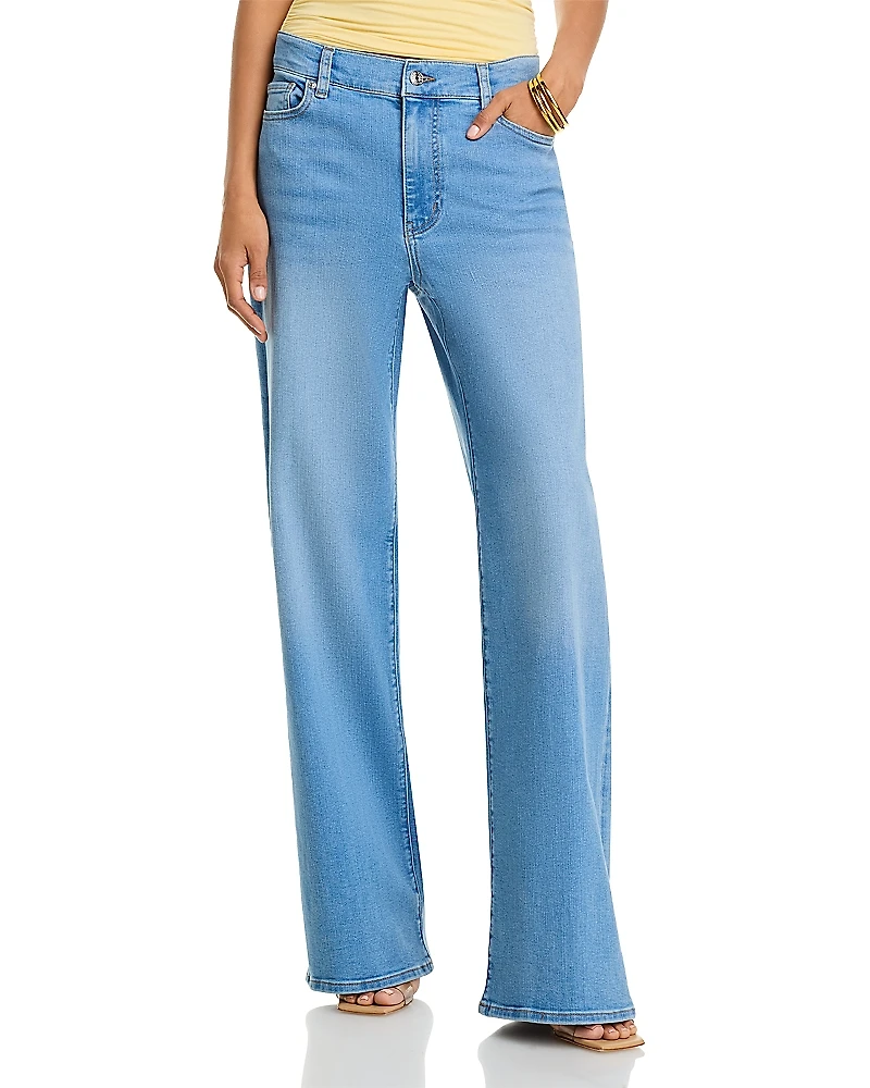 Frame Le Slim Palazzo Long High Rise Jeans