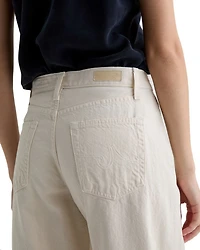 Hattie High Rise Crop Barrel Jeans Opal Stone