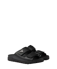 Prada Men's Leather Strap Slides