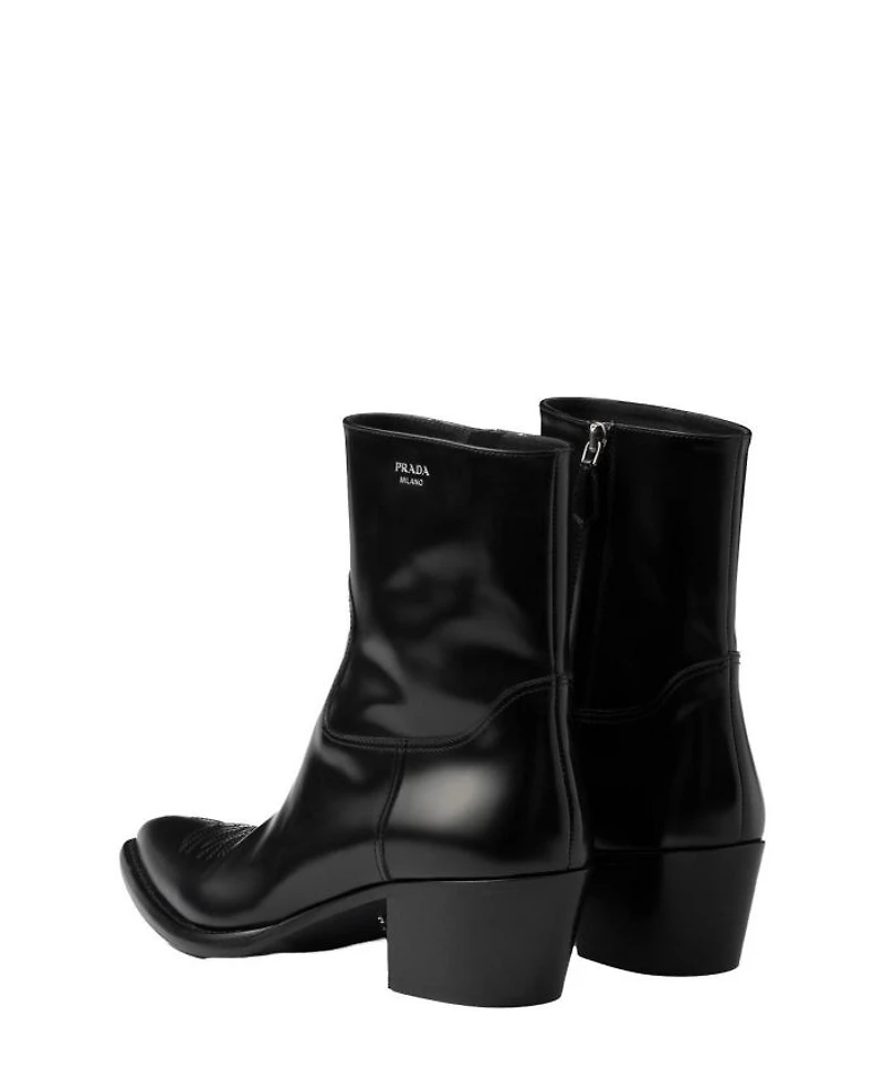 Women's Brushed Leather Booties