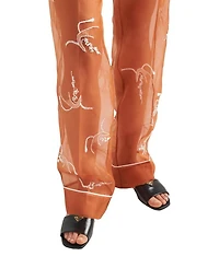 Women's Saffiano Patent Leather Slides