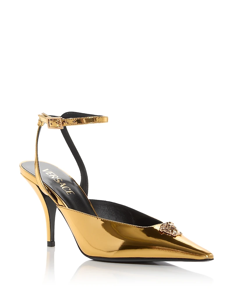 Versace Women's Medusa Pointed Pumps