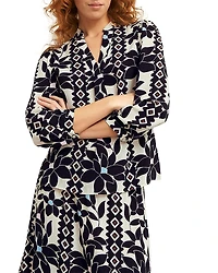 Hobbs London Jilly Floral Print Top