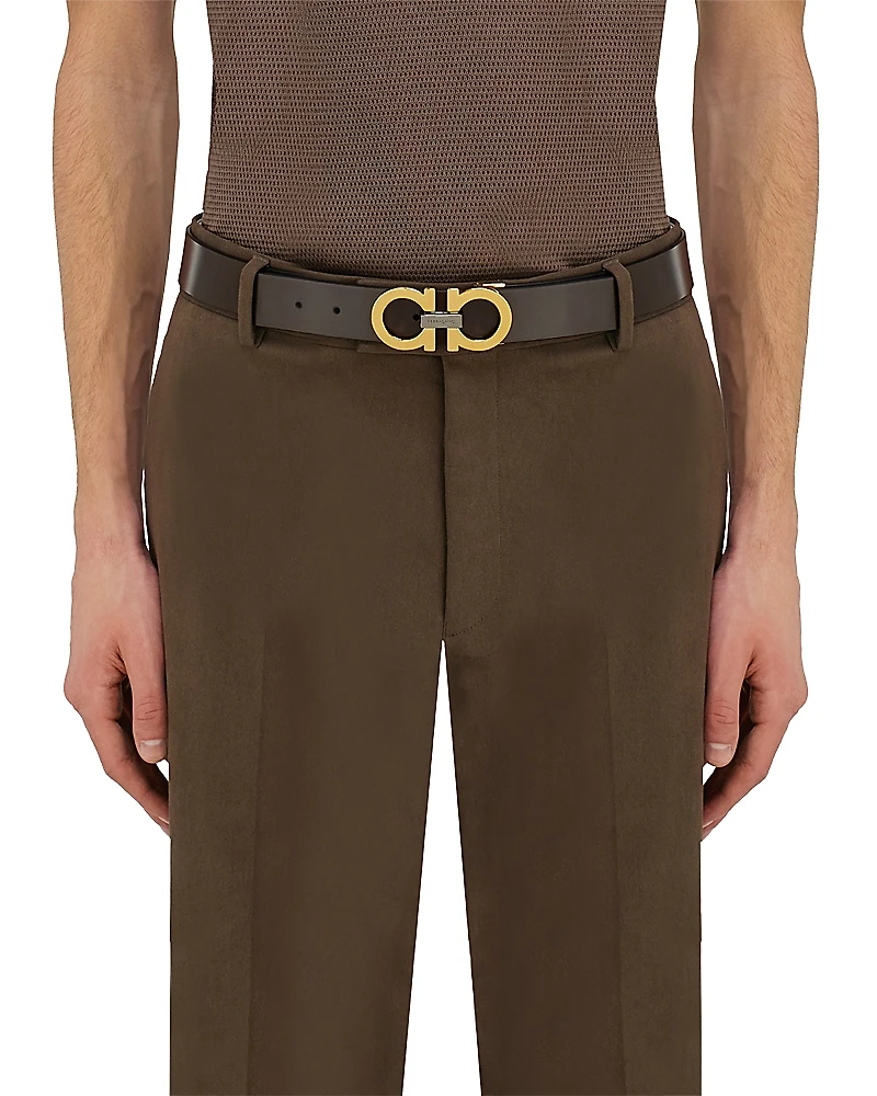 Ferragamo Double Sided Adjustable Leather Belt