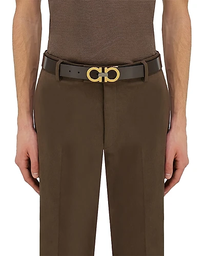 Ferragamo Double Sided Adjustable Leather Belt