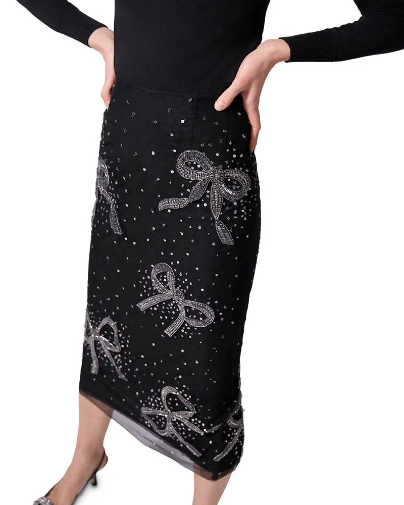 Embellished Midi Skirt