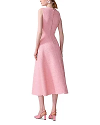Embellished Tweed Midi Dress