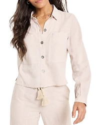 Nic+Zoe Rumba Linen Pocket Jacket