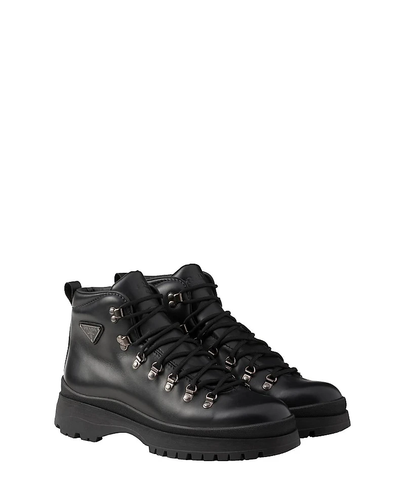 Prada Men's Brixxen Leather Booties
