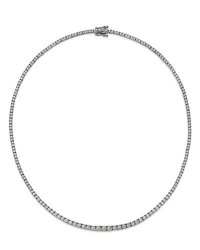 Bloomingdale's Fine Collection Diamond Graduated Illusion Set Collar Necklace
