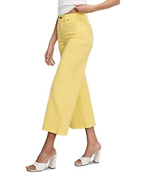 Good Waist Cropped Palazzo Jeans Lemon