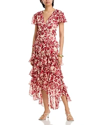 Cinq a Sept Floral Ribbons Tatum Dress