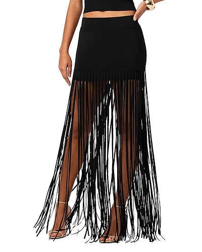 Toccin Carlyle Fringe Skirt