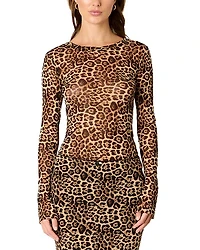 Fox Cheetah Print Top
