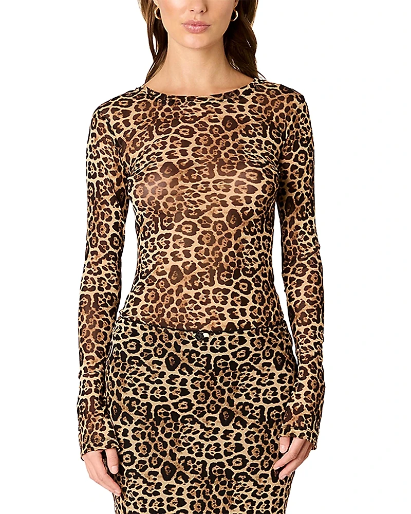 Nia Fox Cheetah Print Top