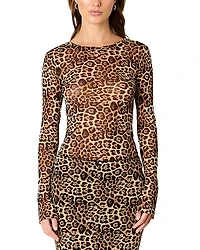 Nia Fox Cheetah Print Top