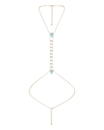Turquoise Solstice Turquoise & Cubic Zirconia Body Chain