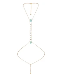 Turquoise Solstice Turquoise & Cubic Zirconia Body Chain