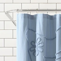 Retro Scroll Shower Curtain