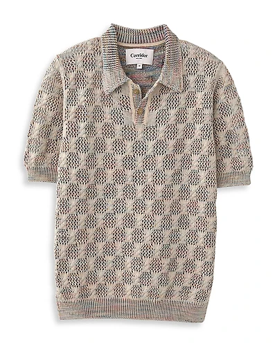 Corridor Cable Lace Regular Fit Short Sleeve Sweater