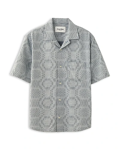 Corridor Jacquard Printed Camp Shirt