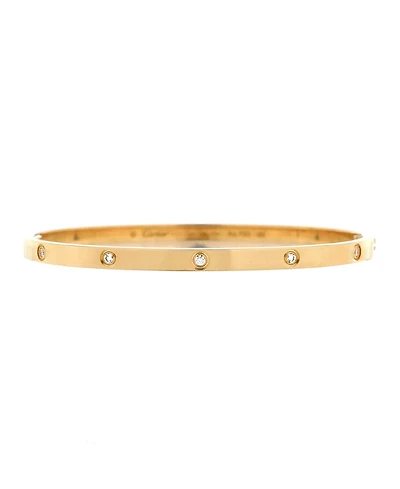 Pre-Owned Cartier Love 10 Diamond Bracelet 18K Gold with Diamonds