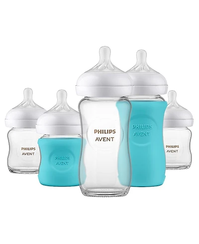 Philips Avent Glass Natural Bottle with Natural Response Nipple Baby Set