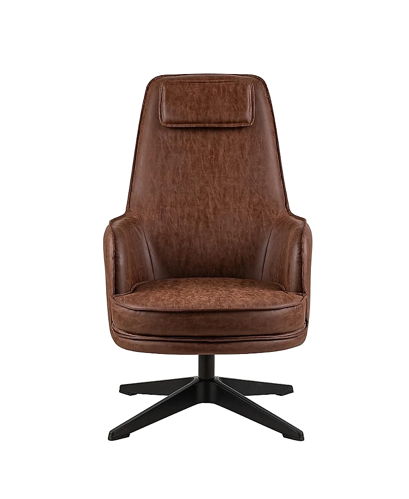 Furniture of America Kava Faux Leather Accent Chair
