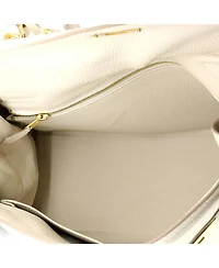 Kelly 28 Handbag Light Clemence with Gold Hardware