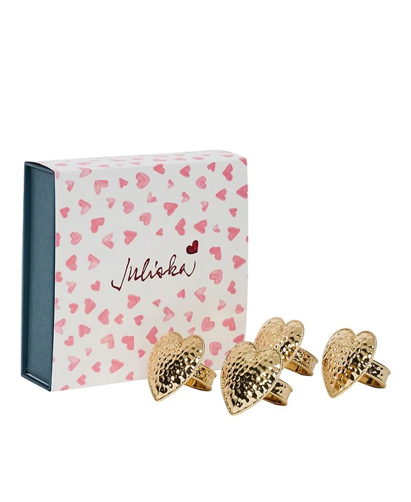 Heart Napkin Rings, Set of 4