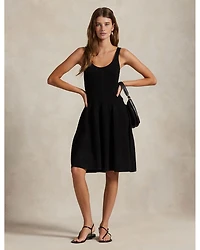 Cable Knit Sleeveless Sweater Dress