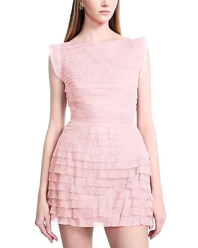 Bcbgmaxazria Tulle Tiered Mini Dress