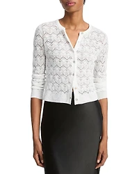 Vince Lace Stitch Cardigan Sweater