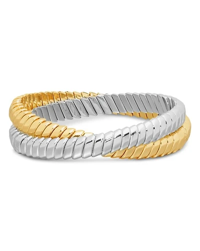 Two-Tone Double Cobra Bracelet