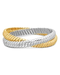 Roxanne Assoulin Two-Tone Double Cobra Bracelet