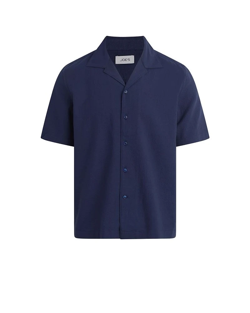 Seersucker Regular Fit Camp Shirt